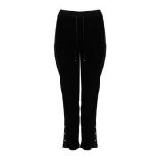 Elegante Hoge Taille Broek Liu Jo , Black , Dames