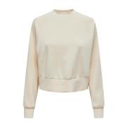 Eldora Crew Neck Dames Sweatshirt Jacqueline de Yong , Beige , Dames