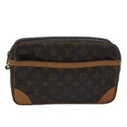 Pre-owned Canvas clutches Louis Vuitton Vintage , Brown , Dames