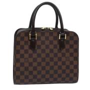 Pre-owned Canvas handbags Louis Vuitton Vintage , Brown , Dames