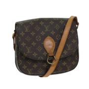 Pre-owned Canvas shoulder-bags Louis Vuitton Vintage , Brown , Dames