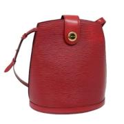 Pre-owned Leather handbags Louis Vuitton Vintage , Red , Dames