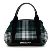 Pre-owned Wool totes Balenciaga Vintage , Green , Dames