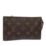 Pre-owned Canvas pouches Louis Vuitton Vintage , Brown , Dames