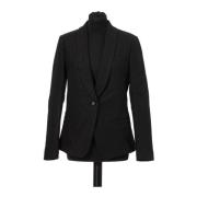 Tijdloze Zwarte Katoenen Blazer Jacob Cohën , Black , Dames