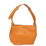 Pre-owned Leather shoulder-bags Louis Vuitton Vintage , Orange , Dames