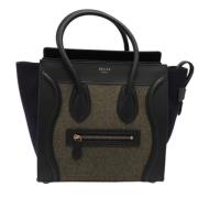 Pre-owned Leather totes Celine Vintage , Black , Dames