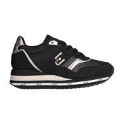 Zwarte Casual Synthetische Sneakers voor Vrouwen Liu Jo , Black , Dame...