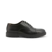 Aristide Leren Zwarte Veterschoenen Duca di Morrone , Black , Heren