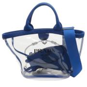 Pre-owned Canvas totes Prada Vintage , Blue , Dames