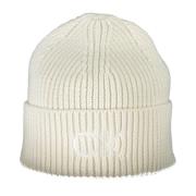 Witte Dames Geborduurd Logo Beanie Calvin Klein , White , Dames