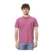 Polo Shirt met Korte Mouwen en Logo Invicta , Purple , Heren