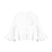 Elegante Ronde Hals Blouse Pinko , White , Dames