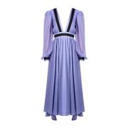 Elegante Maxi Jurk Pinko , Purple , Dames