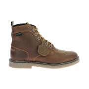 Legendarische Veterschoenen van Leer Kickers , Brown , Dames