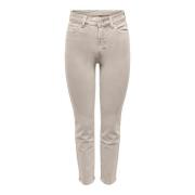 Emily Straight Leg Broek Only , Gray , Dames