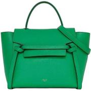 Pre-owned Leather totes Celine Vintage , Green , Dames