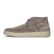 Bruine Suède Hoge Sneakers Greve , Brown , Heren