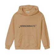 Katoenen Hoodie met Voorzak Hinnominate , Brown , Heren