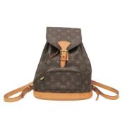 Pre-owned Canvas backpacks Louis Vuitton Vintage , Brown , Dames