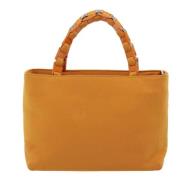 Pre-owned Canvas handbags Salvatore Ferragamo Pre-owned , Orange , Dam...