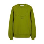 Technische Katoenen Sweatshirt met Ingedrukt Monogram Iceberg , Green ...