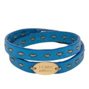 Pre-owned Leather bracelets Fendi Vintage , Blue , Dames