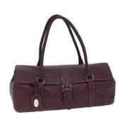 Pre-owned Leather fendi-bags Fendi Vintage , Purple , Dames