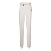 Stijlvolle Ceintuur Broek Elisabetta Franchi , Beige , Dames