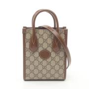 Pre-owned Plastic totes Gucci Vintage , Beige , Dames