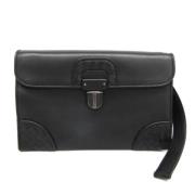 Pre-owned Leather clutches Bottega Veneta Vintage , Black , Unisex