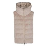 Faux Fur Vest Herno , Brown , Dames