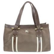 Pre-owned Canvas handbags Burberry Vintage , Brown , Dames