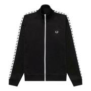 Zwarte jas met stijl/model naam Fred Perry , Black , Heren