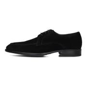 Klassieke zwarte suède schoenen Giorgio , Black , Heren