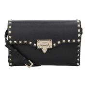 Leather shoulder-bags Valentino , Black , Dames