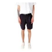 Mid-Rise Shorts met Logo Gramicci , Black , Heren