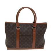 Pre-owned Canvas totes Louis Vuitton Vintage , Brown , Dames