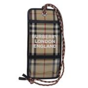 Pre-owned Canvas wallets Burberry Vintage , Beige , Dames