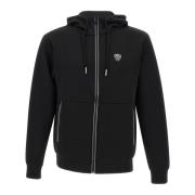 Technische Stof Zwarte Sweatshirt Hoodie Emporio Armani EA7 , Black , ...