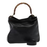 Pre-owned Leather gucci-bags Gucci Vintage , Black , Dames