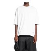 Jersey Tee met Borstzak Comme des Garçons , White , Heren