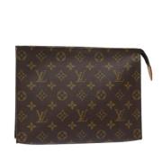 Pre-owned Canvas pouches Louis Vuitton Vintage , Brown , Dames