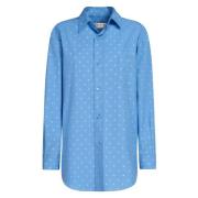 Overhemd met micro polka dots Marni , Blue , Dames