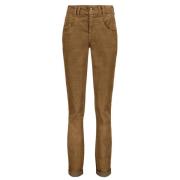 Finecord Carrie Broek Red Button , Brown , Dames