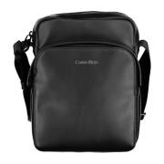 Zwarte Heren Schoudertas Met Rits Calvin Klein , Black , Heren