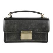 Vintage Leren Documentenhouder Gouden Sluiting Golden Goose , Black , ...