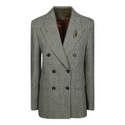 Dubbelborstige Shetland blazer Golden Goose , Gray , Dames