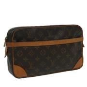 Pre-owned Canvas clutches Louis Vuitton Vintage , Brown , Dames