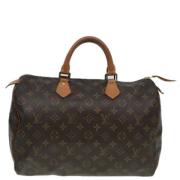 Pre-owned Canvas louis-vuitton-bags Louis Vuitton Vintage , Brown , Da...